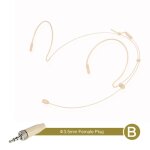 Casque lger  double crochet d'oreille pour sennheiser, micro de sauna, micro pour musique sans fil ...