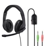 Casque micro de bureau pour pc  hs - p200 , stro, noir
