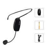 Casque de microphone sans fil 2 en 1 et micro portable sans fil pour amplificateur vocal, haut - parleurs ...