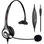 Casque avec microphone, suppression du bruit et commandes d'appel, casque pour tlphone portable, casque ...
