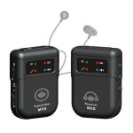Casque de monitoring sans fil m5s stage avec retour d'oreille et �metteur - r�cepteur 2, 4 ghz (noir) ...