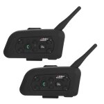 Casque de moto bluetooth casque mains libres ski motoneige 2 ensembles