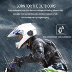 Casque de moto  conduction osseuse, bluetooth, sans fil, stro, mains libres, tanche ip68, casque ...