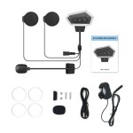 Casque de moto tanche bt 5. 0 avec microphone, suppression active du bruit