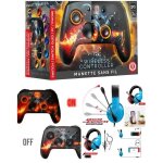 Casque pc gaming pro - h3  manette swich 2 rgb born to frag sans fil bluetooth noir