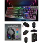 Casque pc avec micro - gamer rgb pc - ps5 - ps4 - switch 1 - 2 - xbox one - xs - clavier gamer rgb - ...