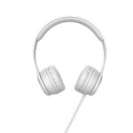 Casque pliable pour casque de controle filaire en m�tal st�r�o avec micro pour smartphone, gris