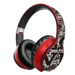 Casque sans fil bluetooth 5. 0 casque de sport st�r�o casque de jeu graffiti �couteurs t�lescopiques ...