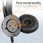 Casque tlphonique 300d, rduction du bruit sans perte, micro binaural usb respirant, cble long, casque ...