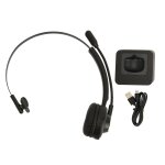 Casque tlphonique bluetooth, microphone rotatif  une oreille, casque d'affaires sans fil confortable ...