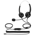 Casque tlphonique h300d, rduction du bruit sans perte, casque binaural de communication pour centre ...