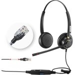 Casque t�l�phonique avec microphone antibruit, rj9, casque de travail pour cisco 7940 7942 6921 7821 ...
