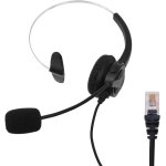 Casque tlphonique universel casque mains libres  connexion directe pour tlphones fixes filaires ...