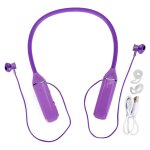 Casque tour de cou bluetooth, affichage led, lecture de carte memoire, ecouteurs magnetiques, retroeclairage ...
