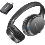 Casque tv sans fil pour personnes ag�es, casque sans fil t�l�vision avec emetteur usb, haut volume, sans ...