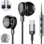Casque usb c pour iphone 16 / 15 pro max plus ecouteurs avec fil type c pour samsung galaxy s25 s24 ultra ...
