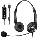 Casque usb avec microphone pour ordinateur portable, pc, ultra confortable, casque usb avec microphone ... Casque usb avec microphone pour ordinateur portable, pc, ultra confortable, casque usb avec microphone ...