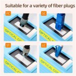 Cassette de nettoyage de fibre optique a - 550, bo�te de nettoyage de face d'extr�mit� de fibre, nettoyeur ...