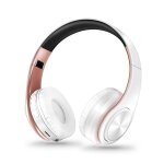 Catassu ecouteurs bluetooth casque over ear stro sans fil cache - oreilles en cuir souple micro intgr ...