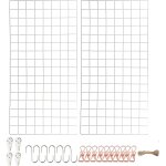 Cauc - lot de 2 grilles murales multifonctionnelles, pour photo, décoration diy, étagère photo, tableau ... Cauc - lot de 2 grilles murales multifonctionnelles, pour photo, décoration diy, étagère photo, tableau ...