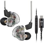 Ccz melody 10mm double circuit magn�tique in - ear iem, earfins design hifi in ear monitor ecouteur avec ...