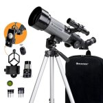 Celestron travel scope 70 dx telescope portable avec adaptateur pour smartphone et declencheur bluetooth ...
