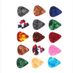 Cellulo�d guitare m�diators plectres 0, 46 mm paquet de 50 accessoires d'instrument de musique