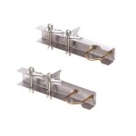 Cerclage double  cliquet pour fixation d'antenne de tlvision  la chemine