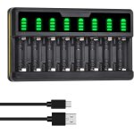 Ceru - chargeur usb intelligent universel led 8 emplacements pour camras arlo (vmc3030 / vmk3200 / vms3330 ...