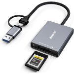 Cfexpress type a card reader with usb 3. 2 (gen 2) 10gbps, usb - c and usb - a adapter 2 in 1 type b ...