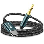 Cfry - cble auxiliaire usb c (1 m) usb c vers 3, 5 mm jack pour casque de voiture, 24bit / 96khz nylon ...