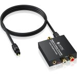 Cfry - convertisseur adaptateur audio numrique dac vers analogique rca l / r 3, 5 mm sortie casque stro ...