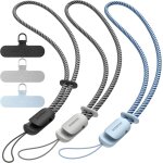 Cfus - 3 pices dragonne pour tlphone portable, cordons avec 3 patch pour tlphone portable, lanire, ...