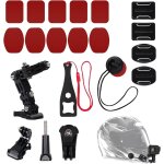 Cfux - kit de 20 accessoires pour appareil photo et casque de moto, support de casque 3m pour gopro, ... Cfux - kit de 20 accessoires pour appareil photo et casque de moto, support de casque 3m pour gopro, ...