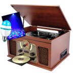 Cha�ne hifi inovalley retro10e - bth - n vinyle, fonction encoding, bluetooth, cd, k7 audio, fm, usb, ...