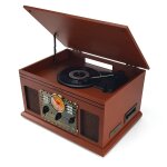 Chaine stéréo vintage bois ledwood - usb / bt / sd / fm / cd / cassette / vinyle 33 - 45 - 78 tours Chaine stéréo vintage bois ledwood - usb / bt / sd / fm / cd / cassette / vinyle 33 - 45 - 78 tours