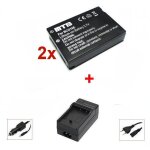 Chargeur + 2x batteries dmw - bcg10e pour panasonic lumix dmc - zr3, zs1, zs3, zs5, zs6, zs7