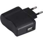 Chargeur 5v 500ma adaptateur secteur usb pour baladeur mp3 et dictaphone / enregistreur vocal - noir