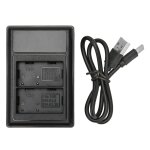 Chargeur de batterie pour appareil photo, double usb, avec affichage de puissance, pour nikon d90 d80 ...