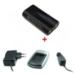 Chargeur + batterie crv - 3 pour olympus camedia c - 450, c - 460, c - 460 zoom, c - 500