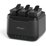 Chargeur de batterie pour dji osmo action4 / 3 - lot de 3 batteries - station d'accueil pour appareil ... Chargeur de batterie pour dji osmo action4 / 3 - lot de 3 batteries - station d'accueil pour appareil ...