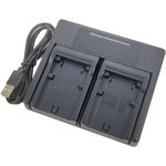 Chargeur de batterie double usb pour jvc bn - vf808 bn - vf808u bn - vf814 bn - vf815 bn - vf815u bn ...