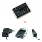 Chargeur + batterie li - 80b pour olympus t - 100, t - 110, x - 36