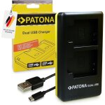 Chargeur double usb pour batterie olympus li - 90b li - 92b - noir jaune