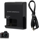 Chargeur mh - 25 / 25a pour en - el15 / el15a / 15b batterie, compatible avec appareils photo reflex ...