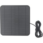 Chargeur de panneau solaire 12 w pour camra annulaire, panneau solaire mural rglable etanche ip65 avec ...