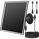 Chargeur de panneau solaire 6 w pour cam�ras de s�curit� ext�rieures, dc 5 v, ip65 �tanche. micro usb ...