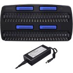 Chargeur de piles aa aaa nimh - 48 slot intelligent chargeur de batterie universel rapide lcd pour batteries ...