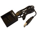 Vhbw chargeur usb double compatible avec campark x30, x5, x35, x40 cam�ra cam�scope action - cam + t�moin ...