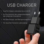 Chargeur secteur dual usb charger 12w / 2400ma pro series universelle adapt�e pour t�l�phone portable, ...